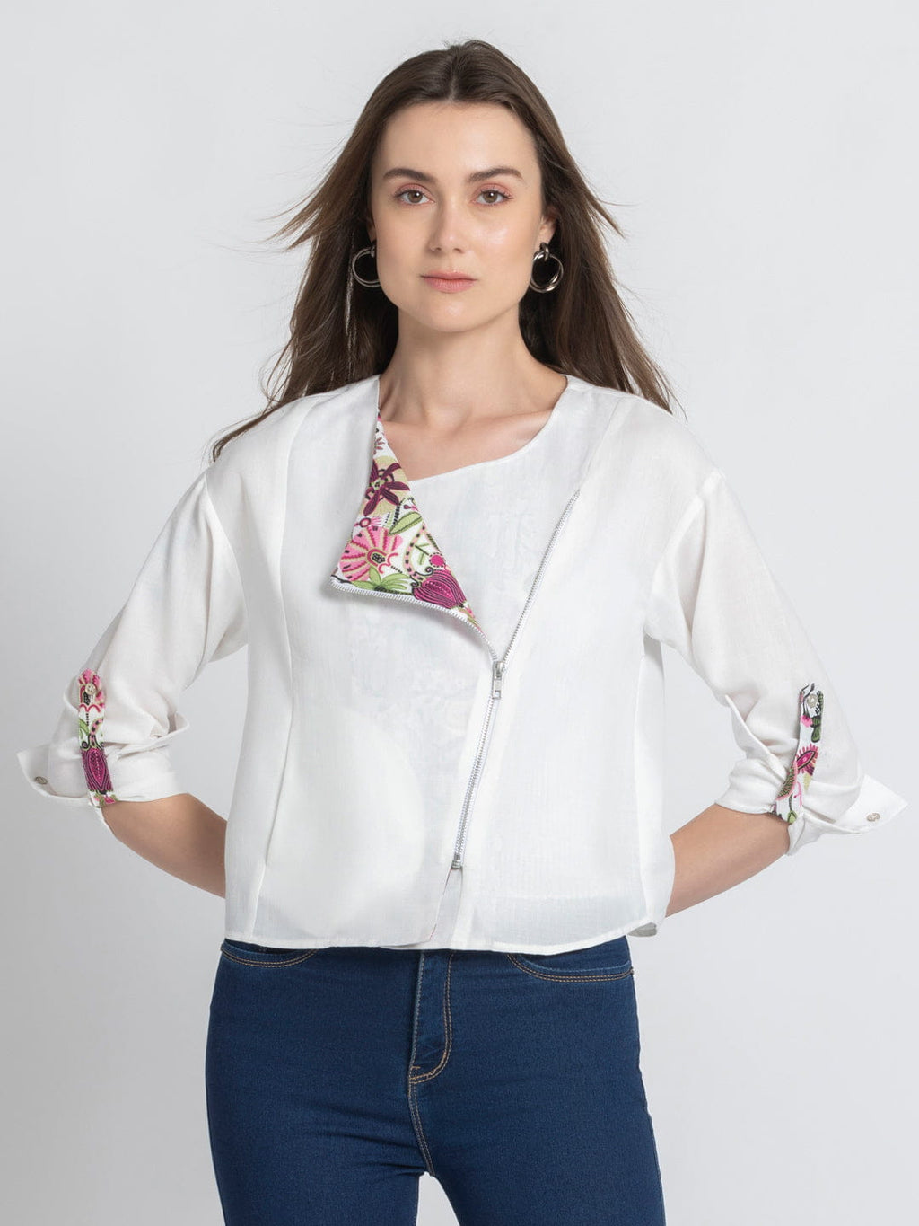 Olivia Zip up Top