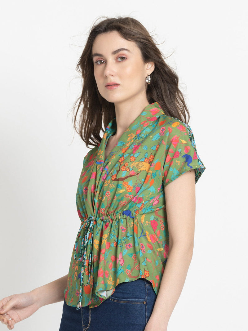 Ramie Cinched Top