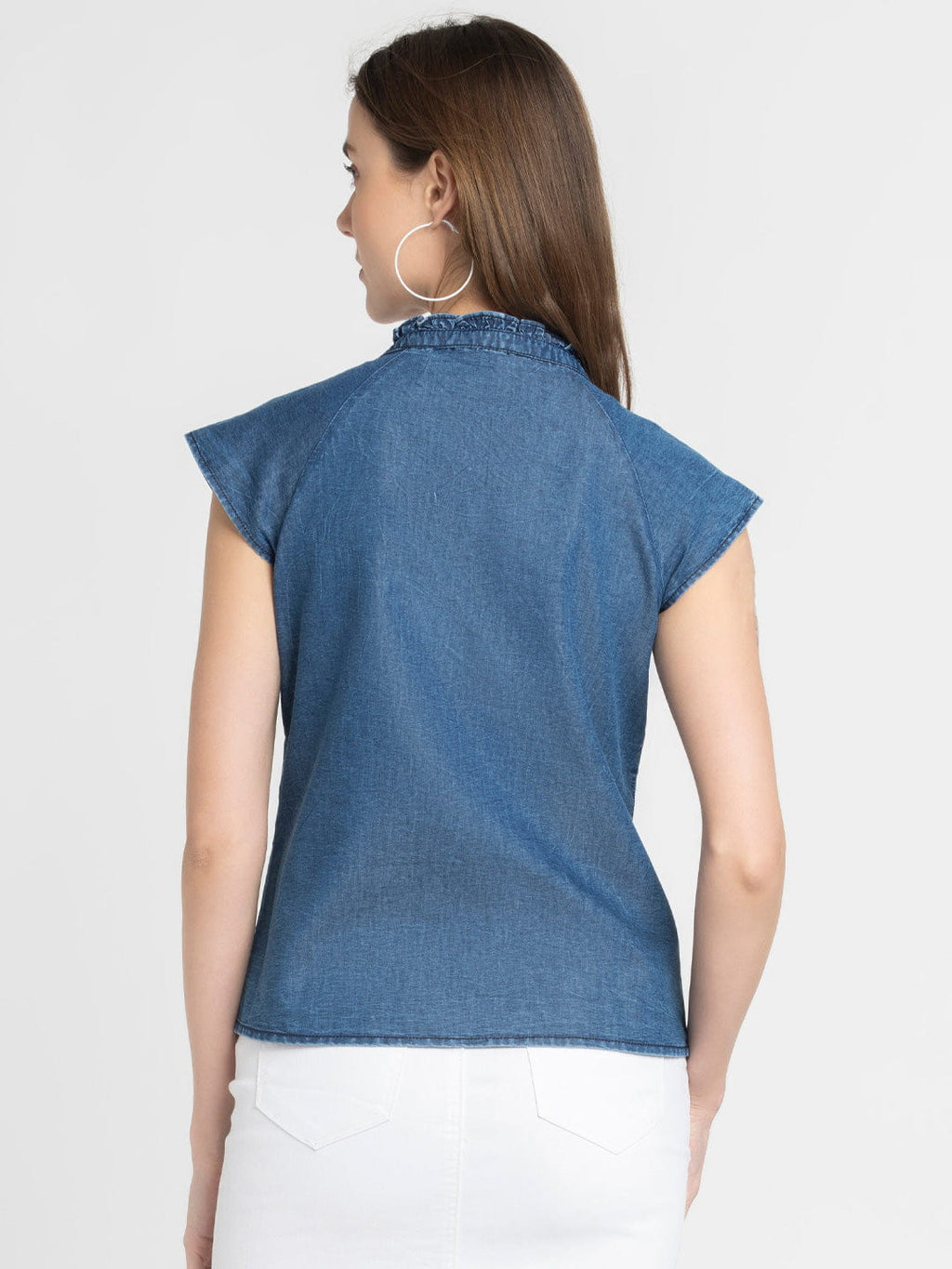 Aurora Denim Top