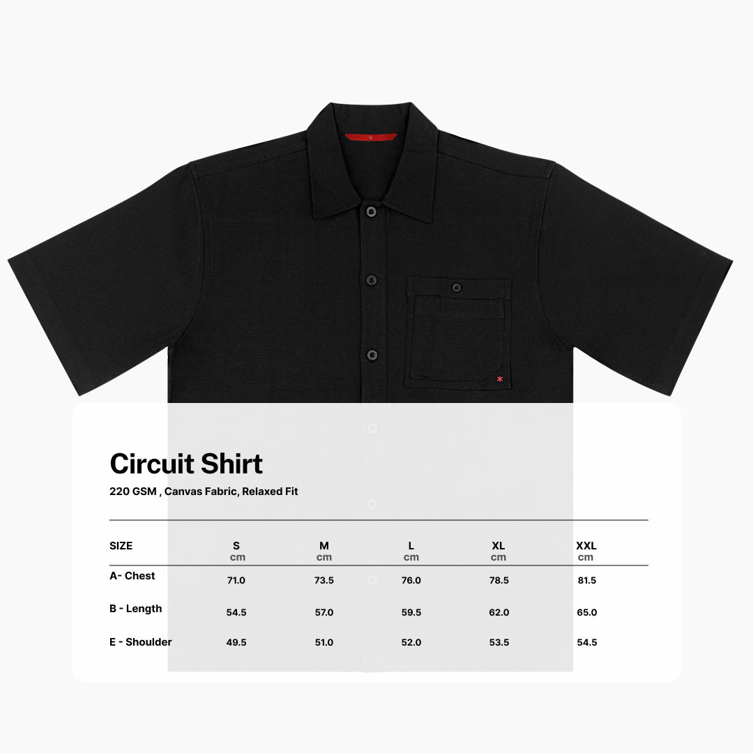 Size chart - Ludic|Men's Topwear Shirts