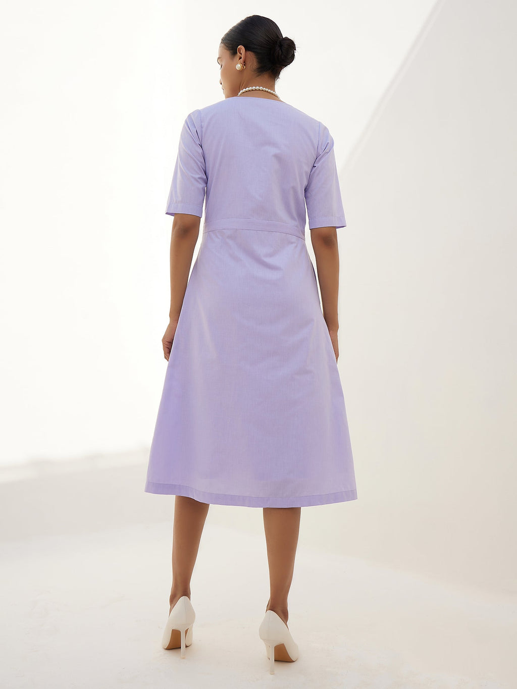 Thistle A-Line Dress-Purple