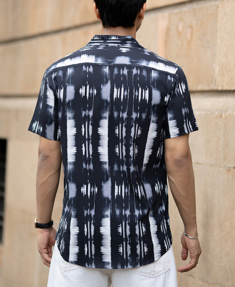 Black Abstract Printed Shirt