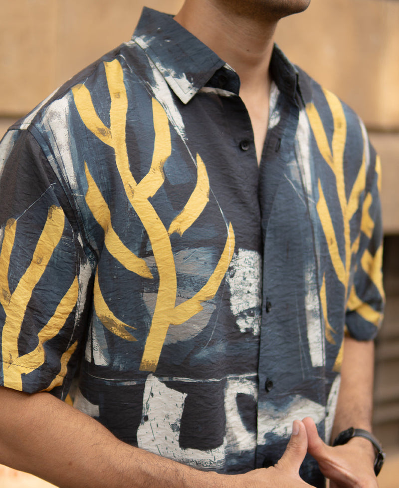 Multicolour Abstract Lightweight Printed Shirt