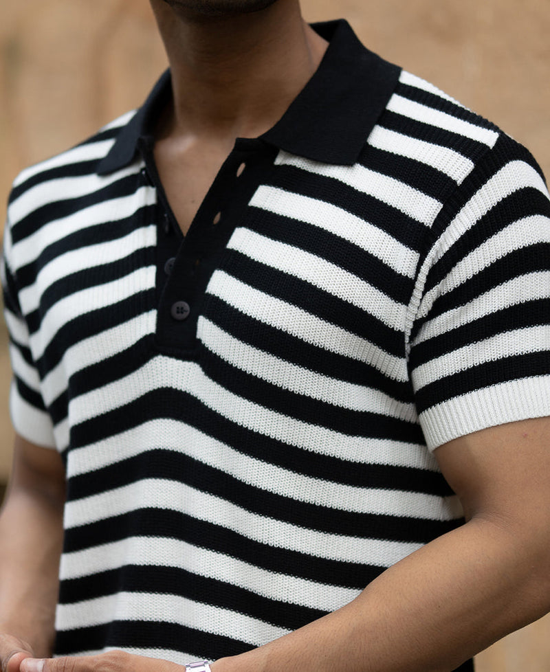 Black And White Stripe T-Shirt