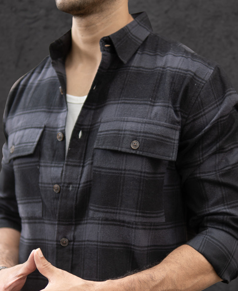 Black Checks Shirt