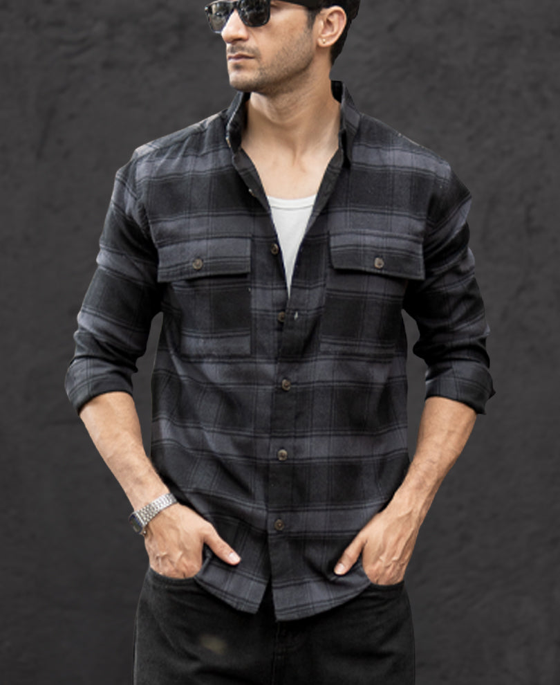 Black Checks Shirt