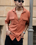 Russet Shirt With Pockets