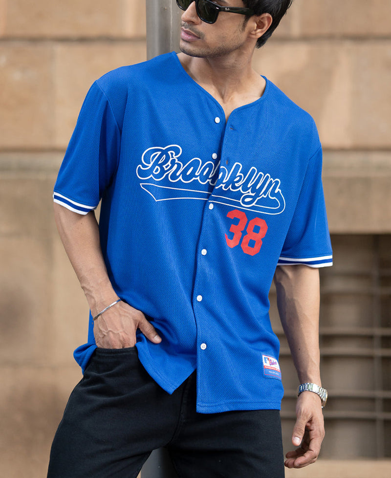 Royal Mesh Texture Printed T-Shirt