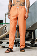 Brown Textured Pattern All Day Lounge Pants