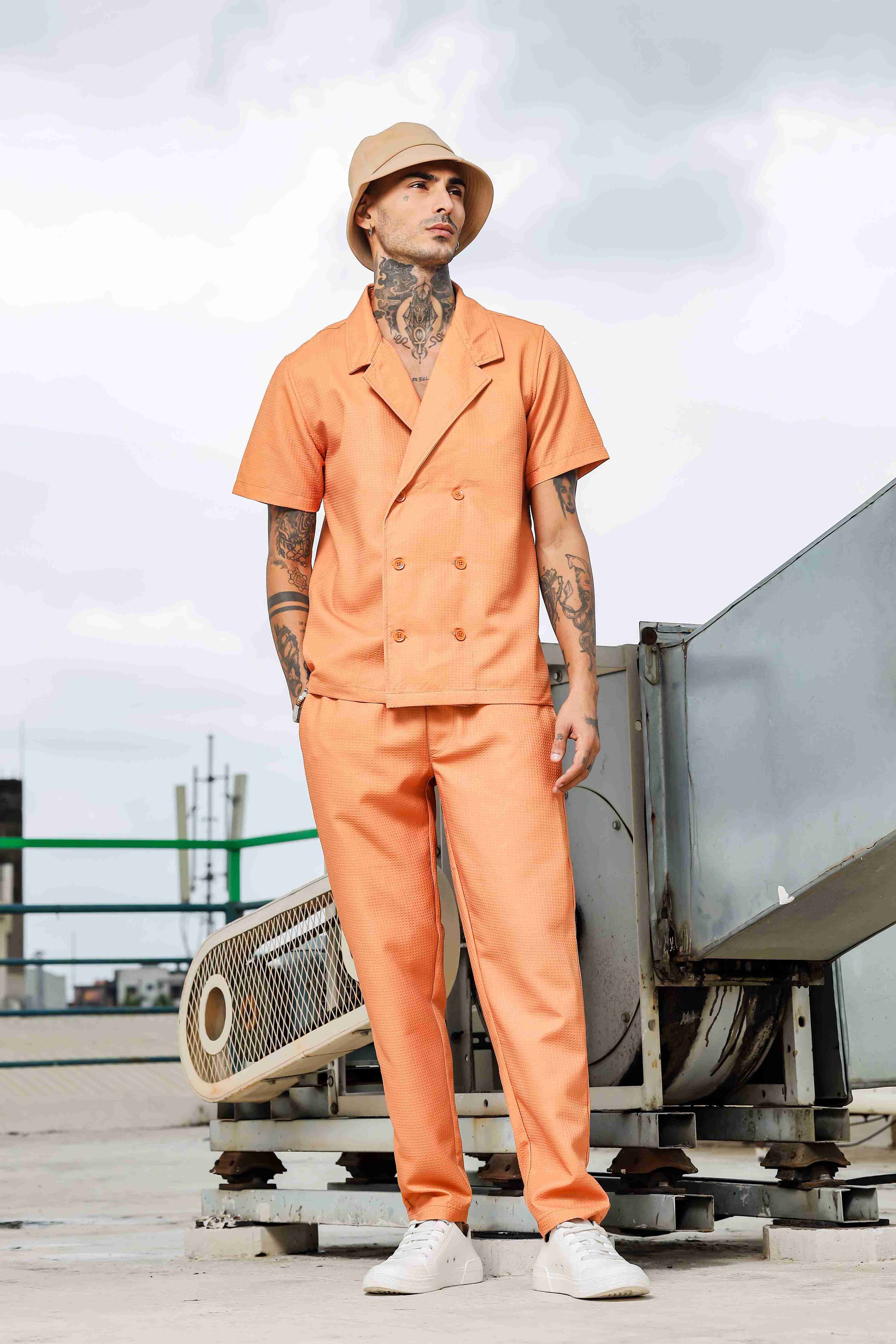 Brown Textured Pattern All Day Lounge Pants