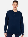 Casoi Cotton Poly Sweatshirt - Navy