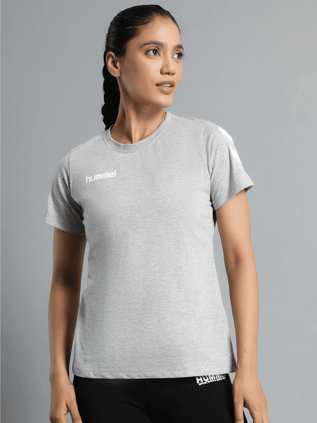 Go Cotton Poly T-Shirt - Grey Melange