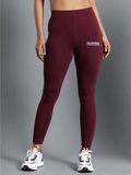 Daily Slim Fit Cotton Elastane Tights - Burgundy