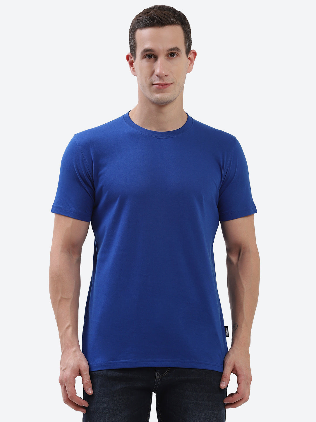Cam Cotton Poly T-Shirt - Blue