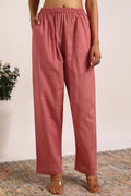 Peach Plain Farsi Pants