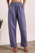 Blue Plain Farsi Pants