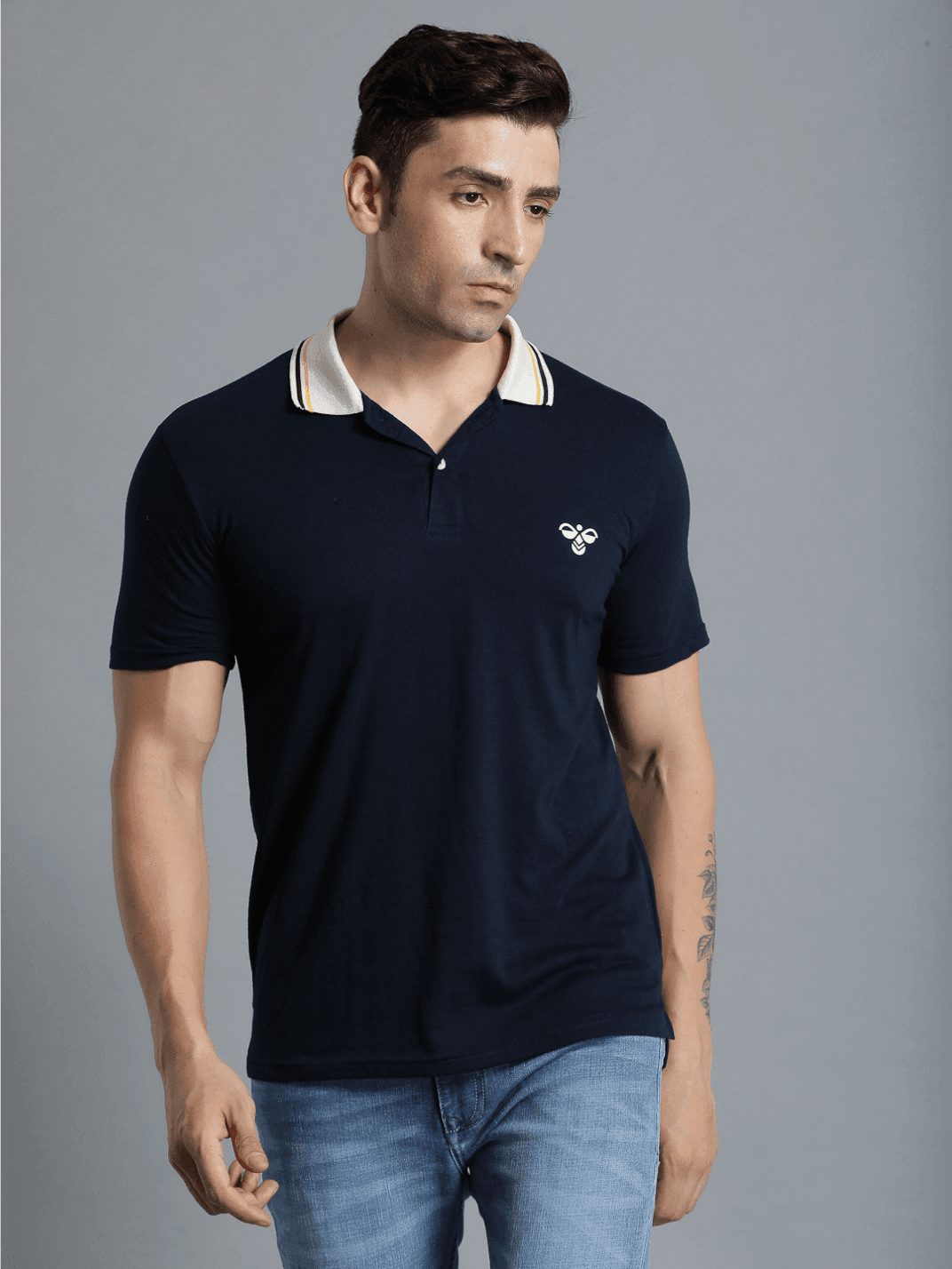 Marco Cotton Poly Polo T-Shirt - Blue Nights