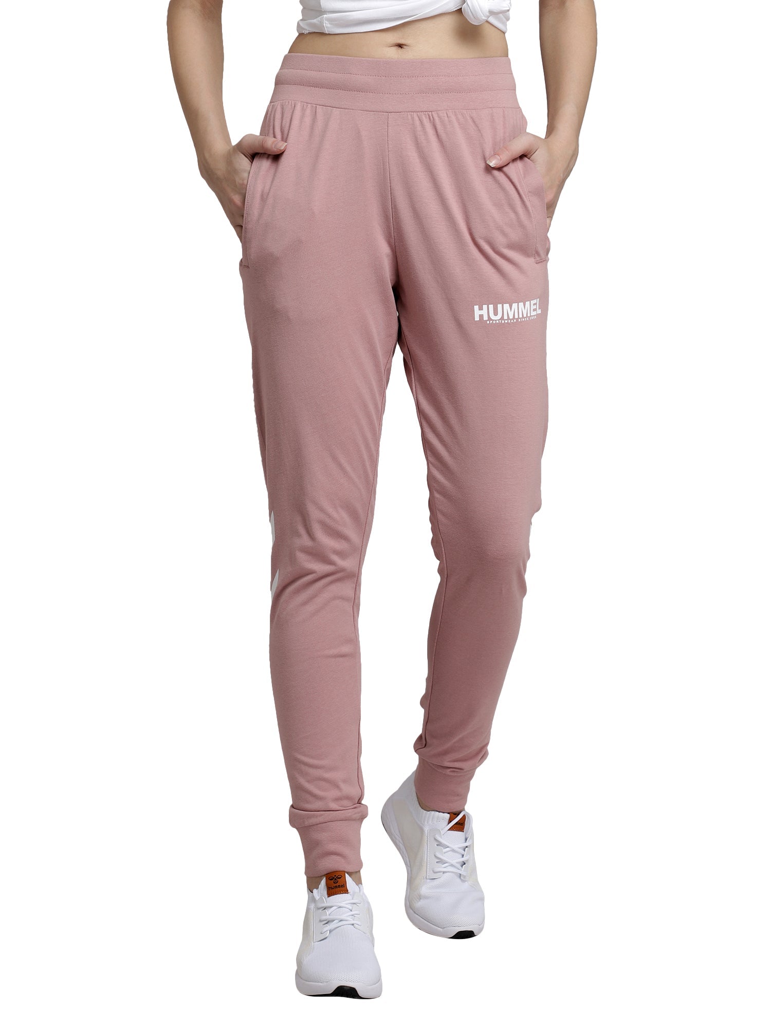 Sandra Cotton Tapered Pant - Pink