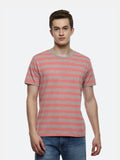 Streak Organic Cotton Elastane T-Shirt - Multi Colour Pink