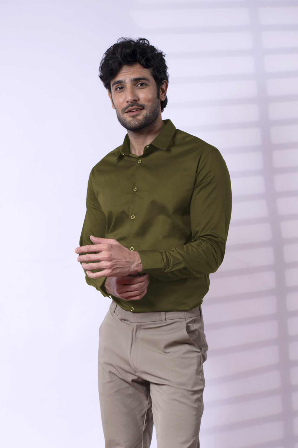 Pickle Green Classic shirt - Regular fit