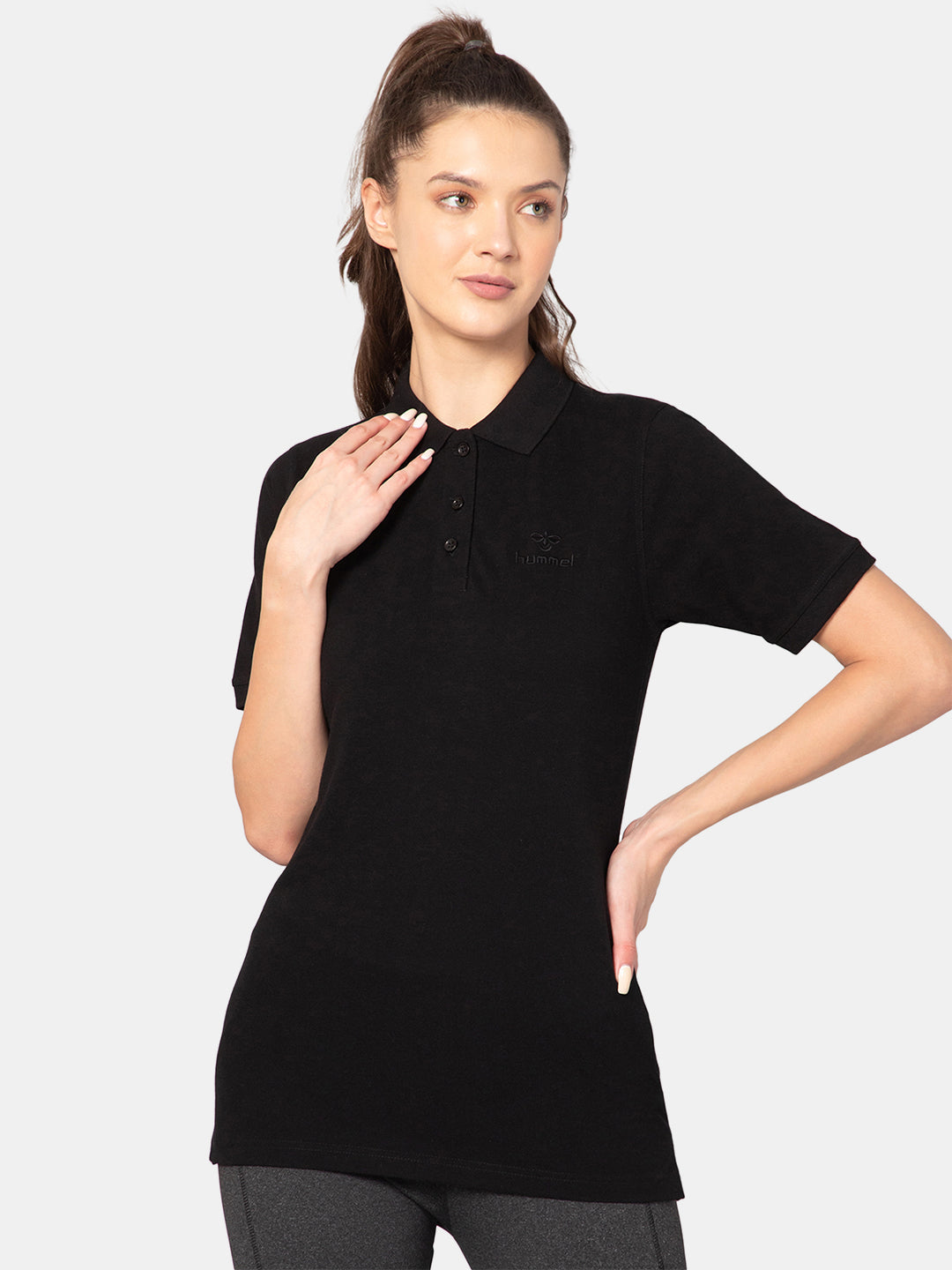 Neff Poly Cotton Polo T-Shirt - Black