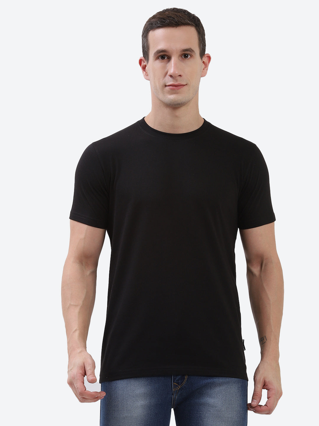 Cam Cotton Poly T-Shirt - Black