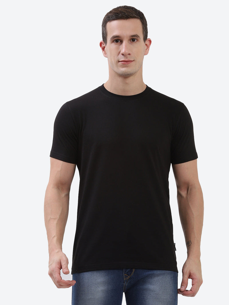 Cam Cotton Poly T-Shirt - Black