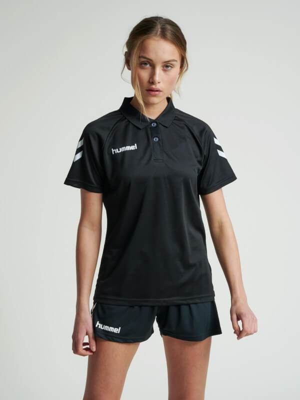 Core Functional Polyester Polo T-Shirt - Black