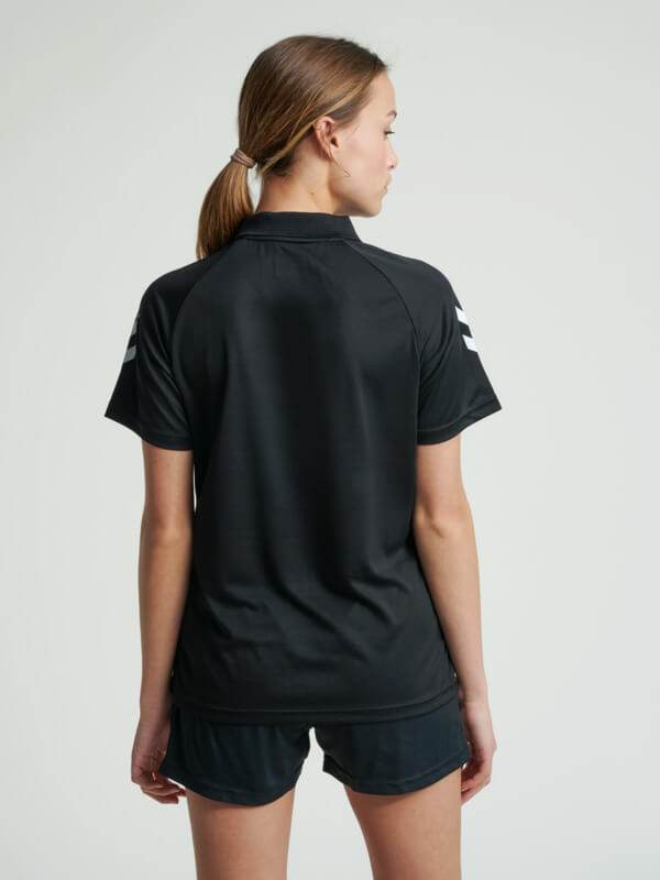 Core Functional Polyester Polo T-Shirt - Black