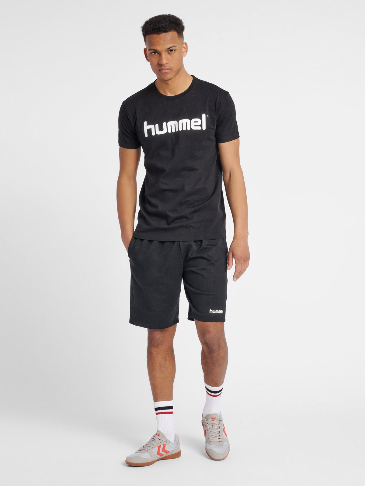 Go Cotton Poly Logo T-Shirt - Black
