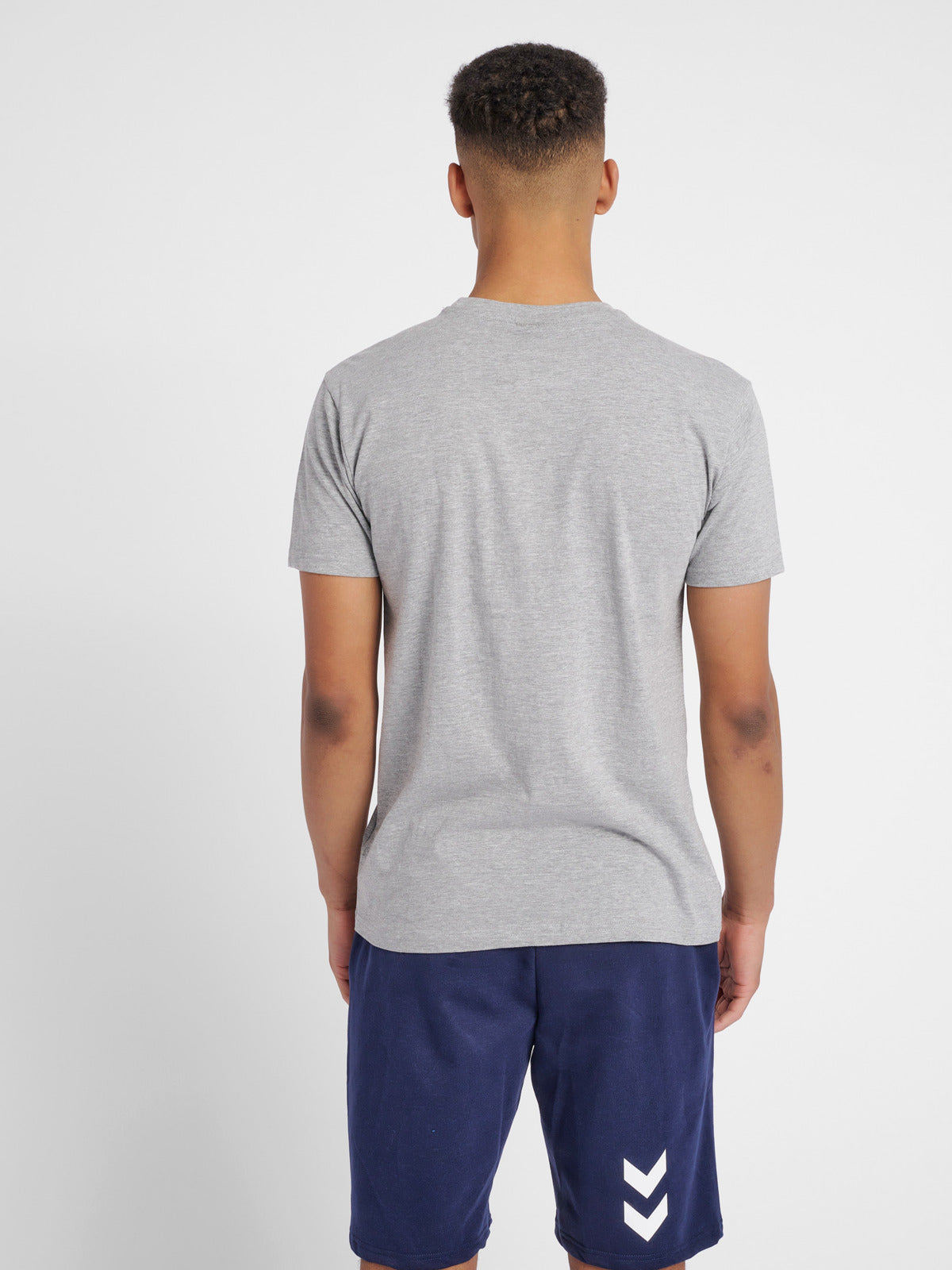 Go Cotton Poly Logo T-Shirt - Grey Melange