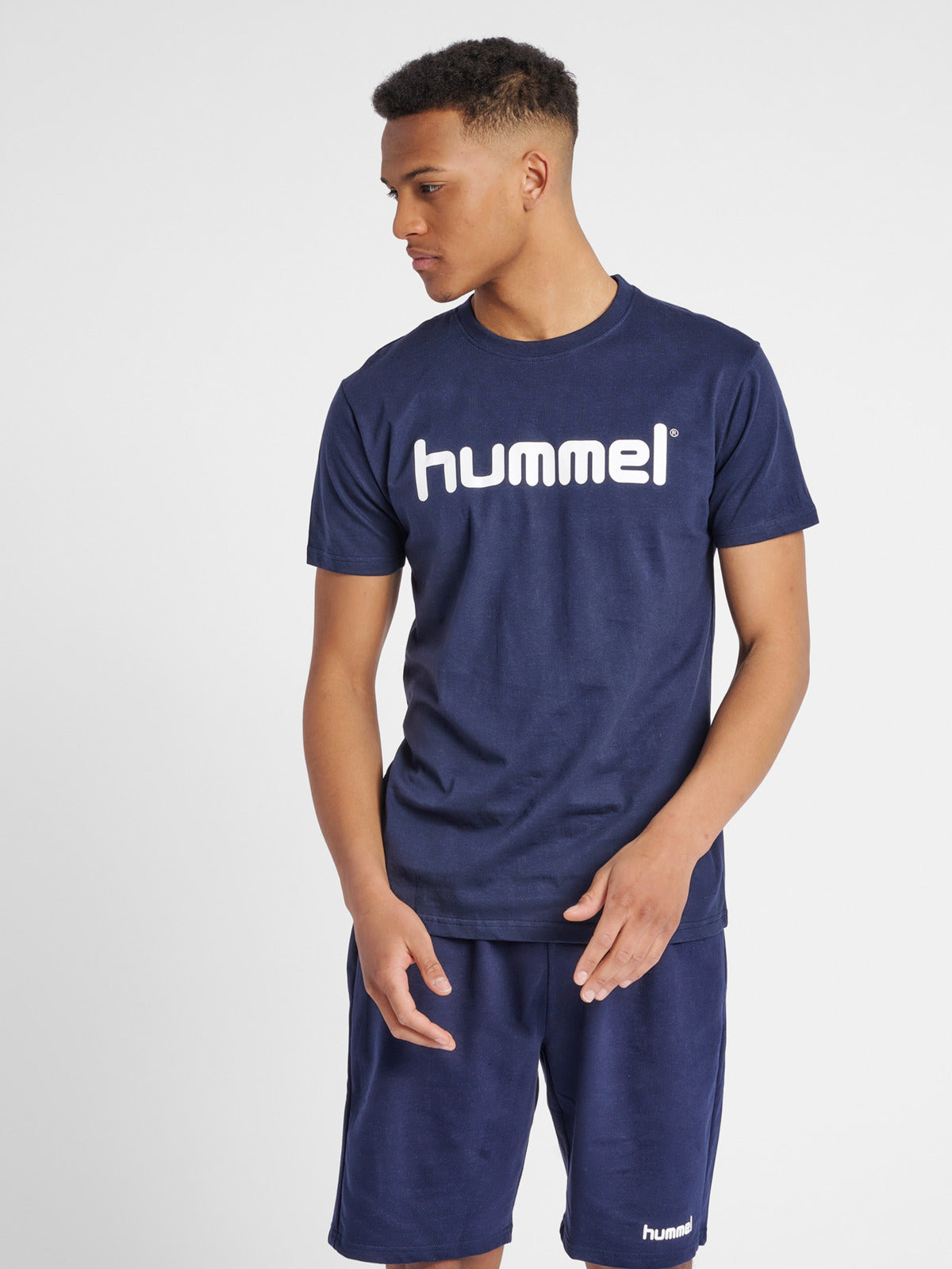 Go Cotton Poly Logo T-Shirt - Blue