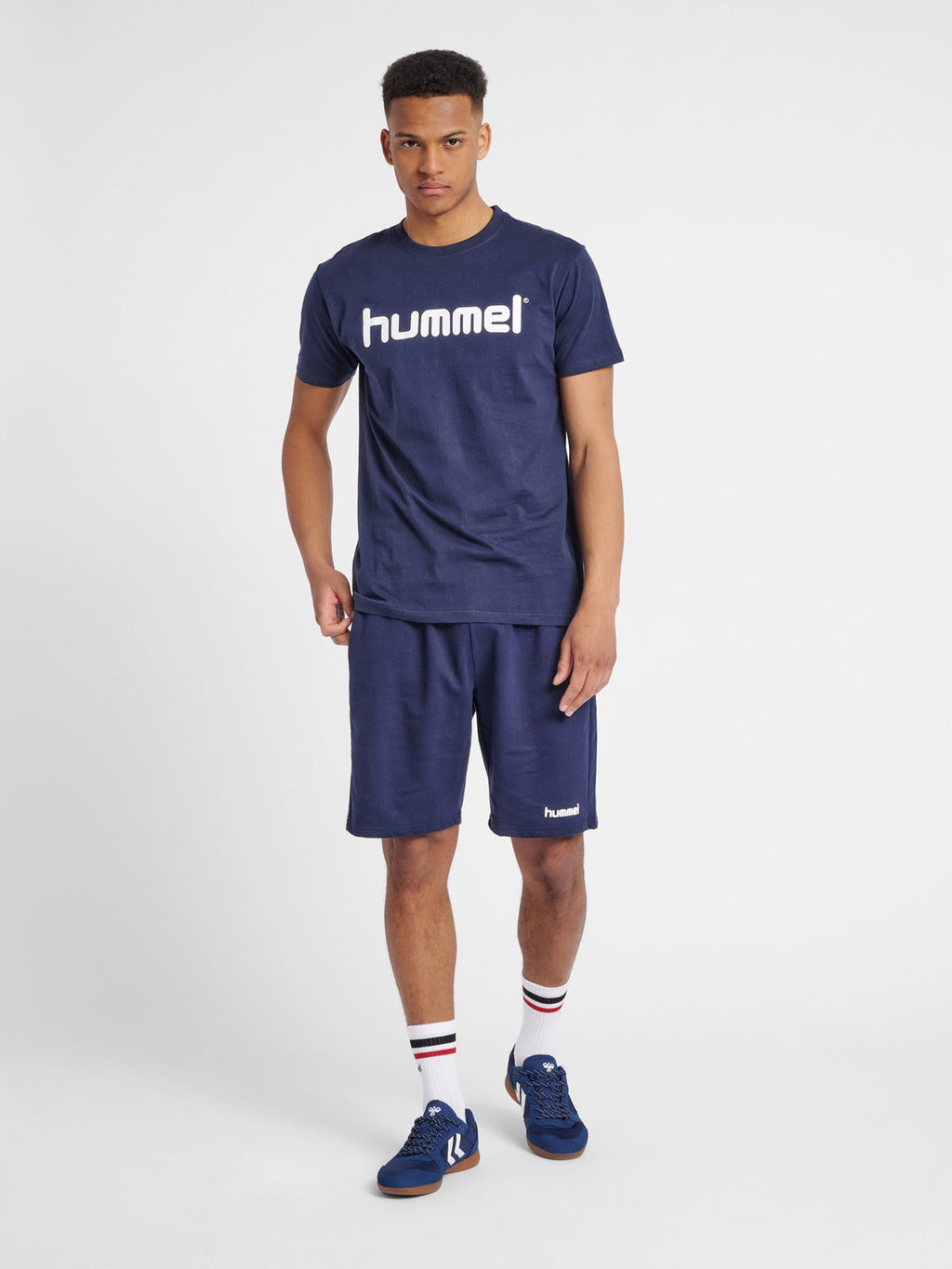 Go Cotton Poly Logo T-Shirt - Blue