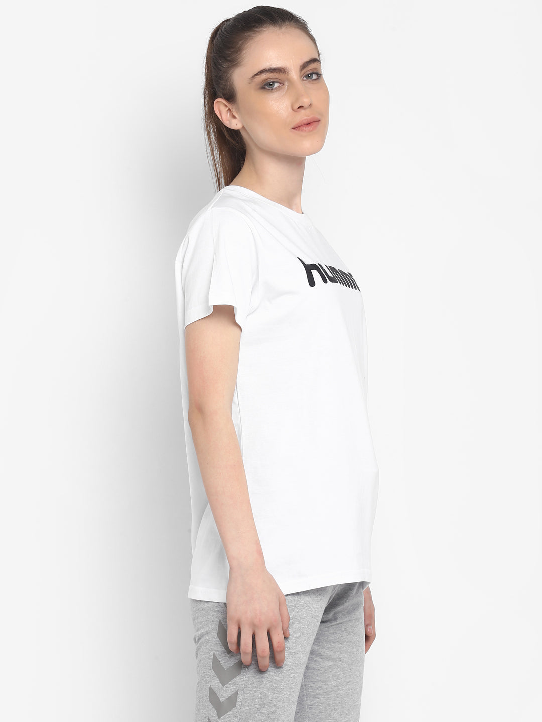 Go Cotton Poly Logo T-Shirt - White