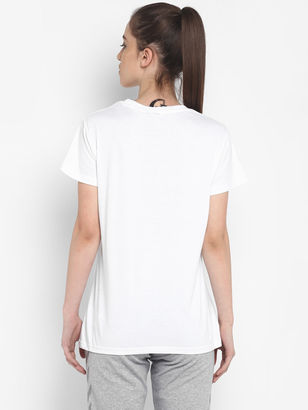 Go Cotton Poly Logo T-Shirt - White