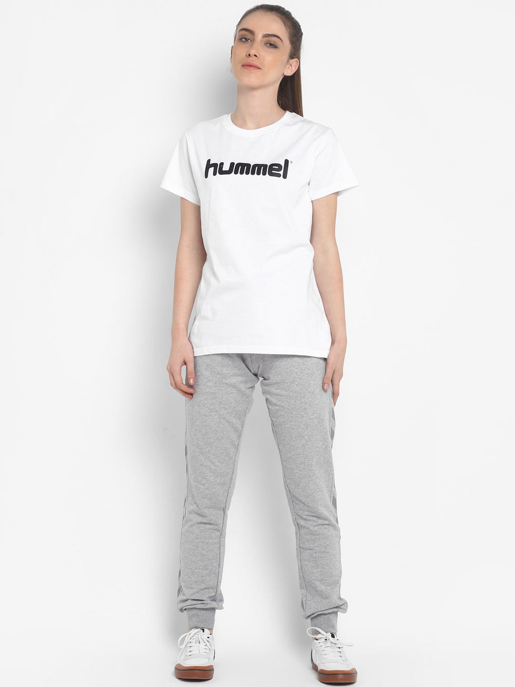 Go Cotton Poly Logo T-Shirt - White