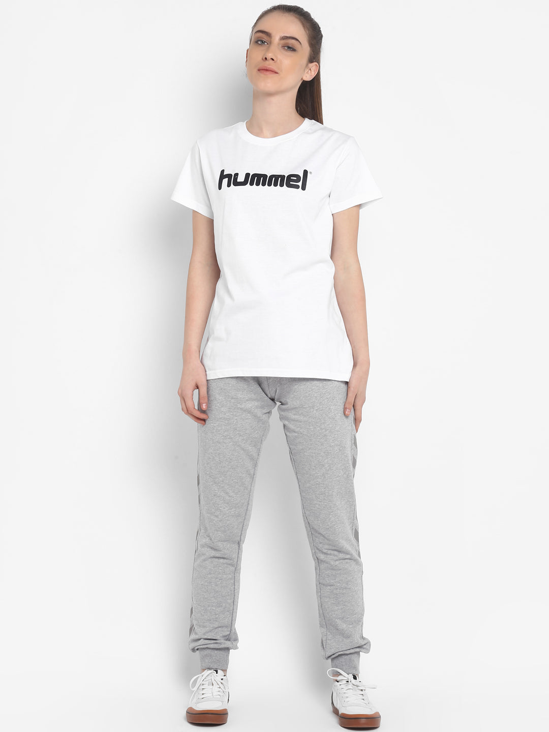 Go Cotton Poly Logo T-Shirt - White