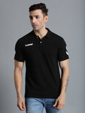 Go Cotton Poly Polo T-Shirt - Black