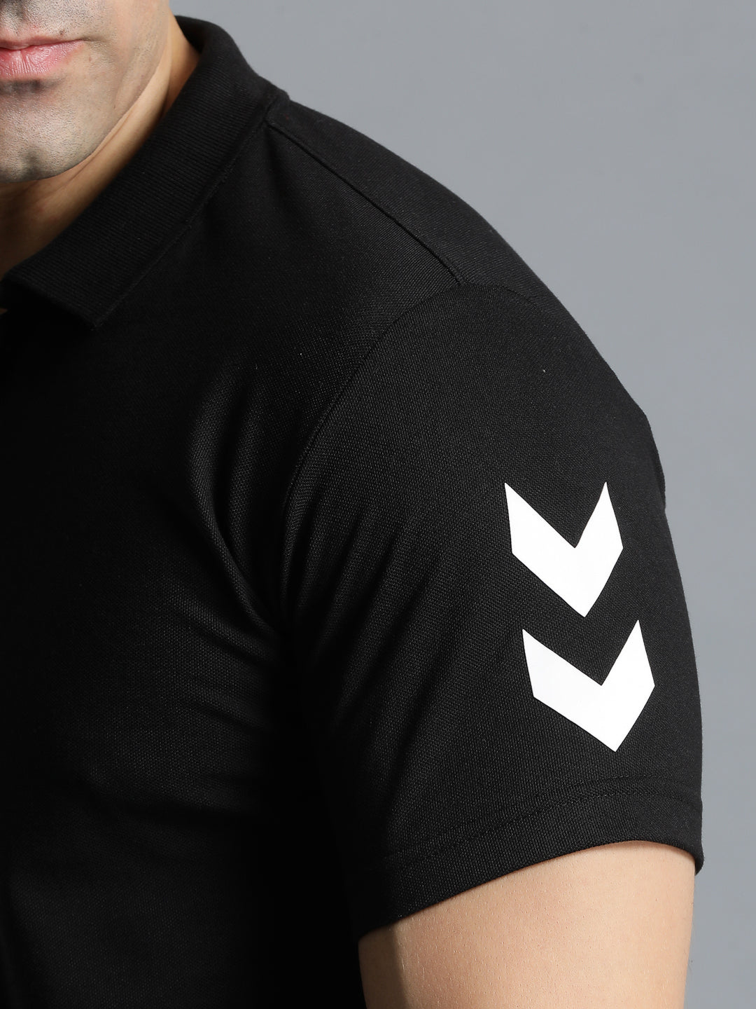 Go Cotton Poly Polo T-Shirt - Black