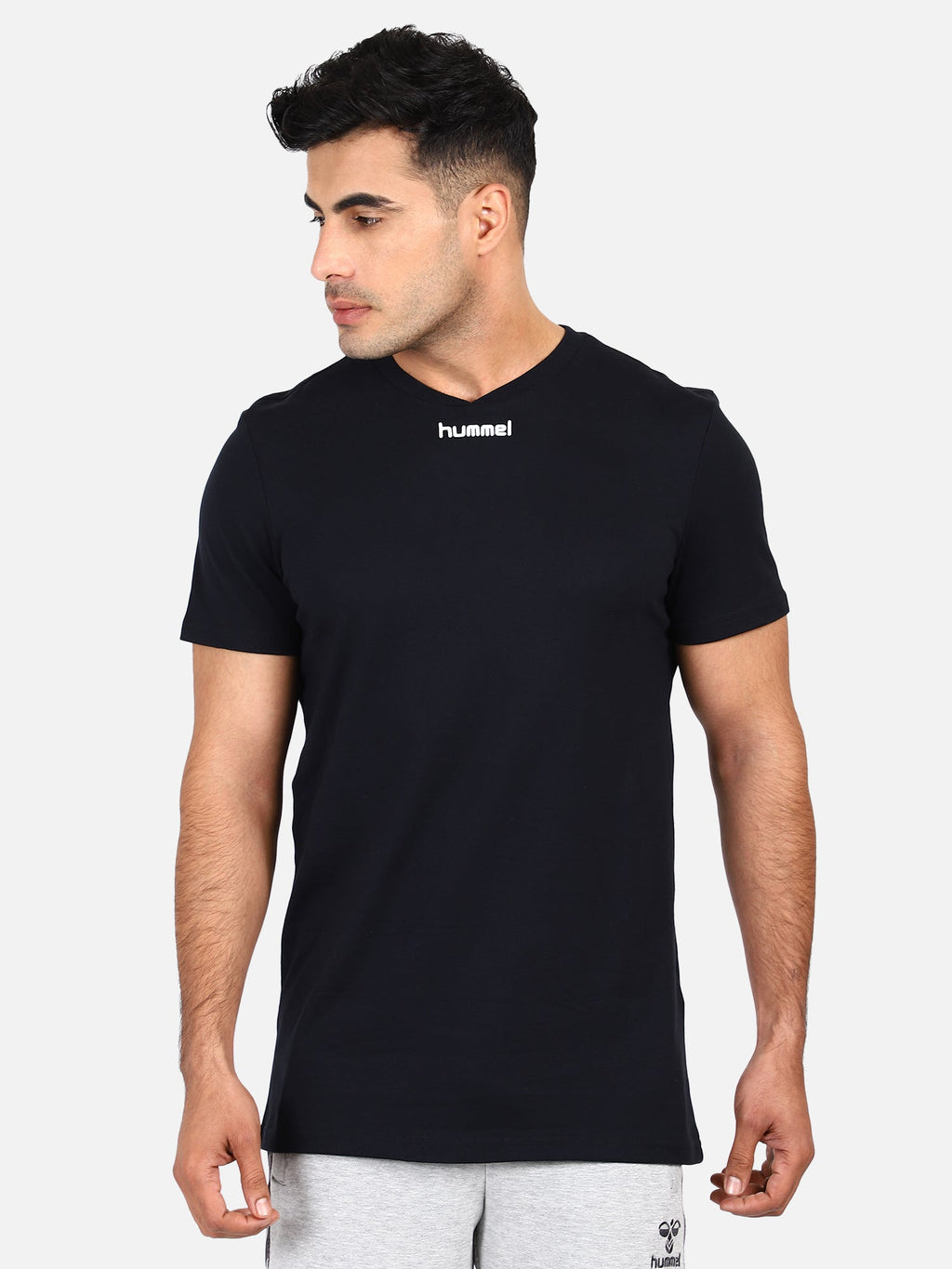 Asser Cotton Poly T-Shirt - Black