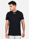 Asser Cotton Poly T-Shirt - Black