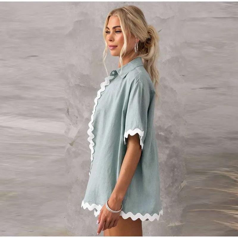 Oliver Summer 2 Pc Coord Set - Mint
