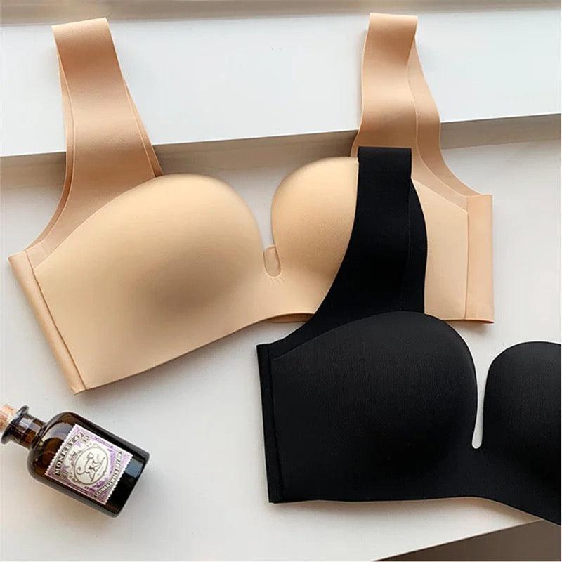 Kanette Seamless Pushup Bralettes Beige