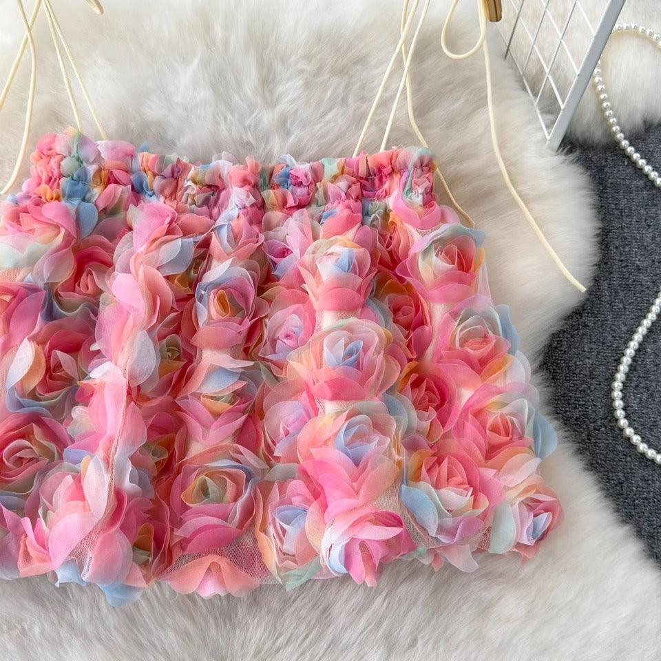 Reming 3D Floral Blouse - Pink