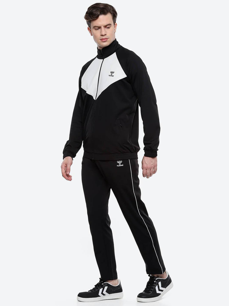 Spike Polyester Spandex Tracksuit - Black/White