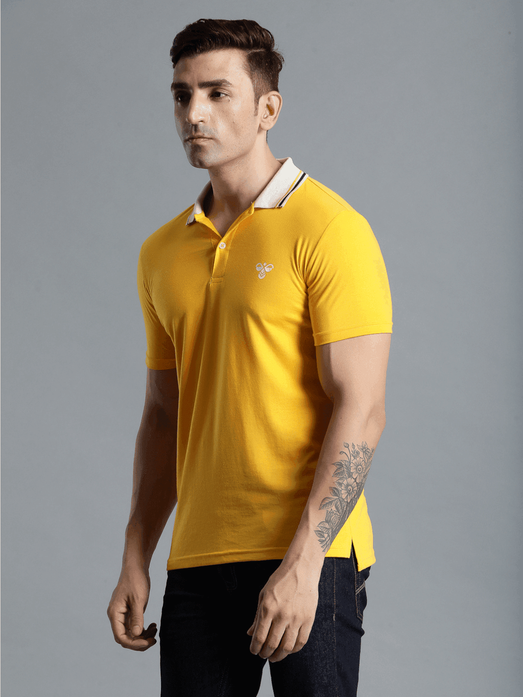 Marco Cotton Poly Polo T-Shirt - Gold