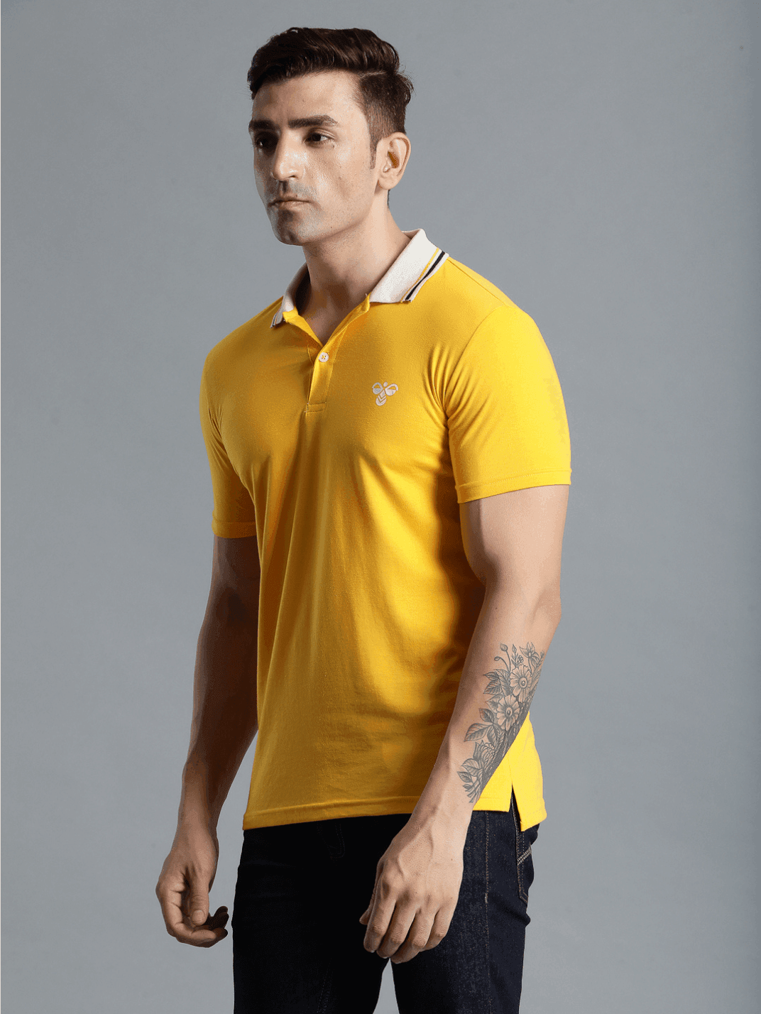 Marco Cotton Poly Polo T-Shirt - Gold