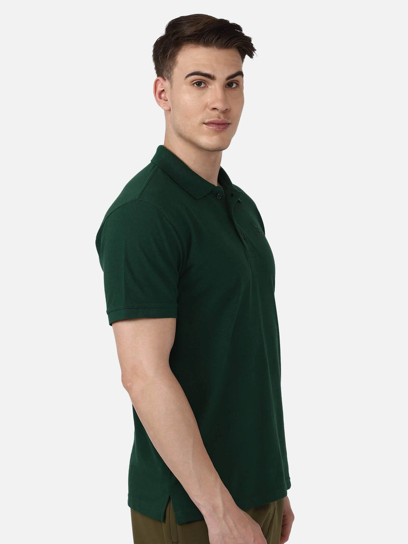 Dany Poly Cotton Polo T-Shirt - Evergreen