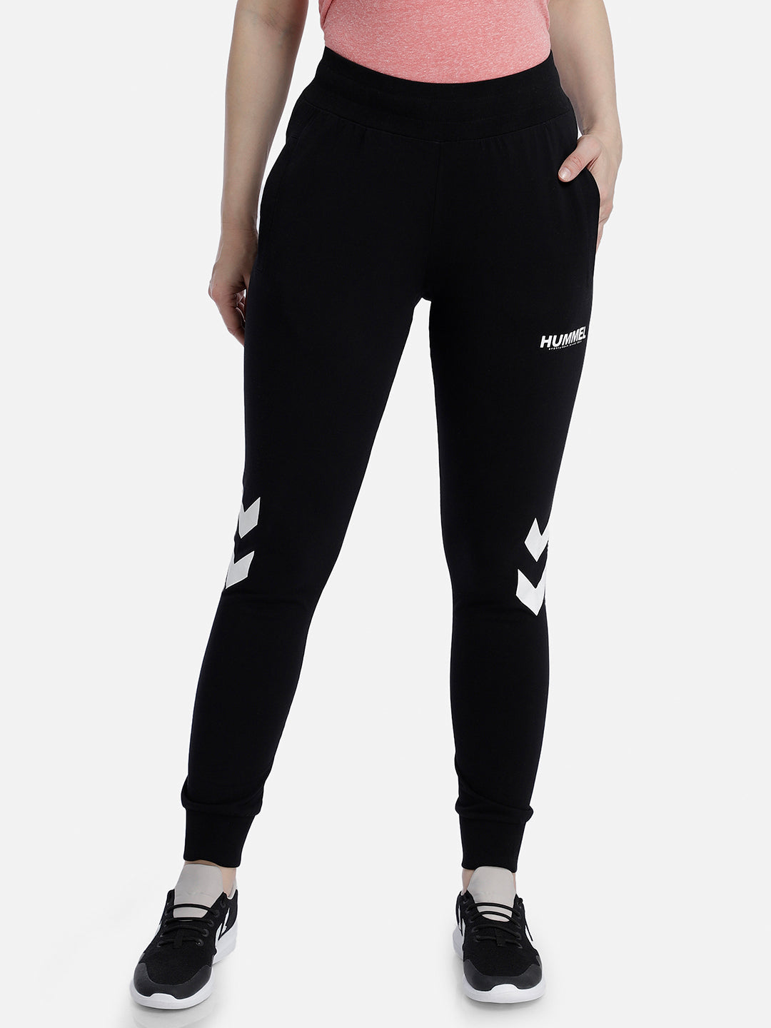 Sandra Cotton Tapered Pant - Black
