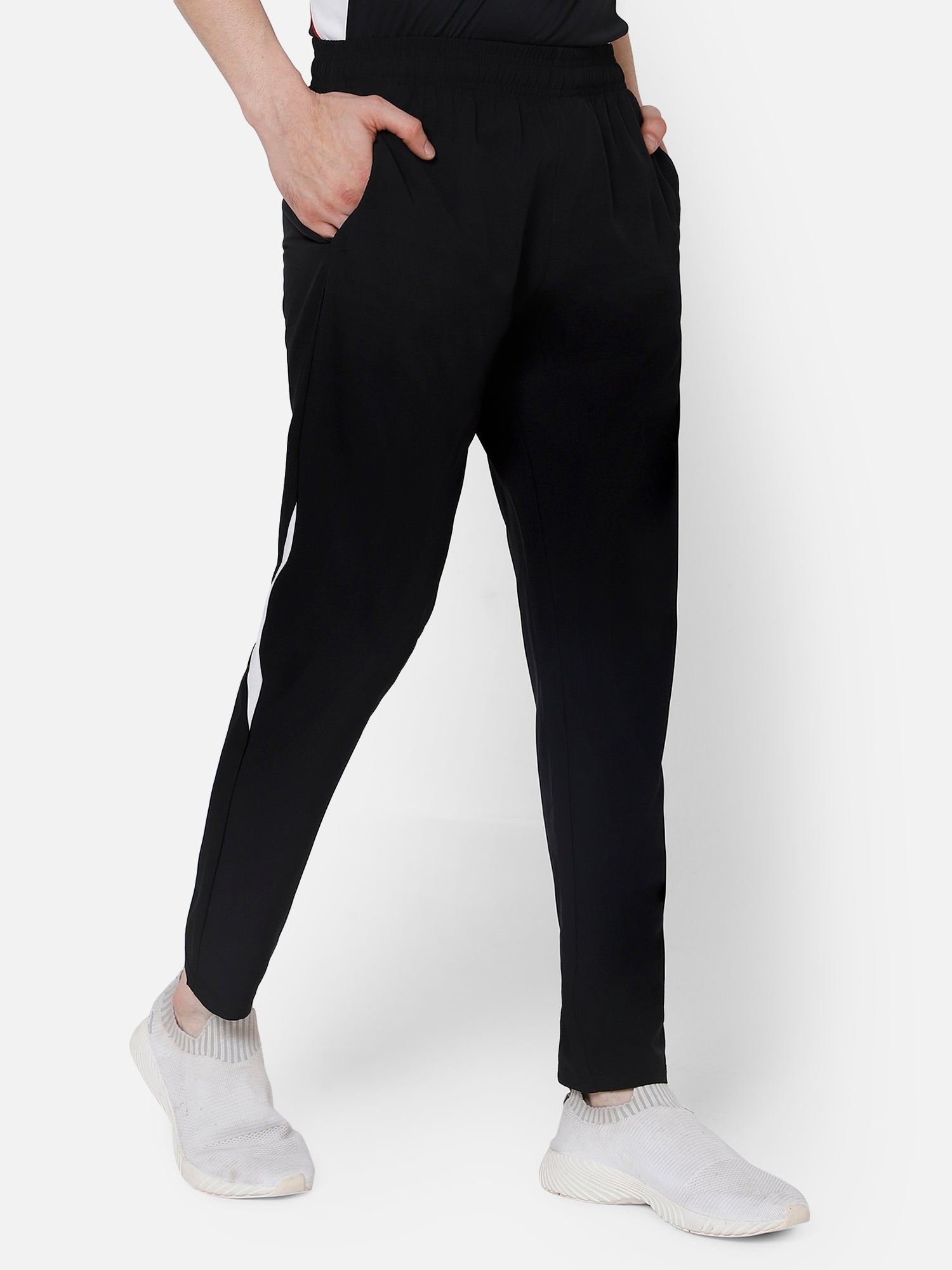 Nico Polyester Track Pant - Black